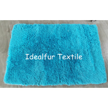 Long Pile PV Fur Carpet with Anti-Slip Plastic Bottom